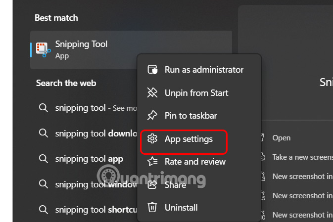 Cài đặt Snipping Tool