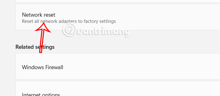 Network Reset Windows 11