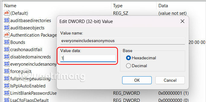 Bật everyoneincludeanonymous