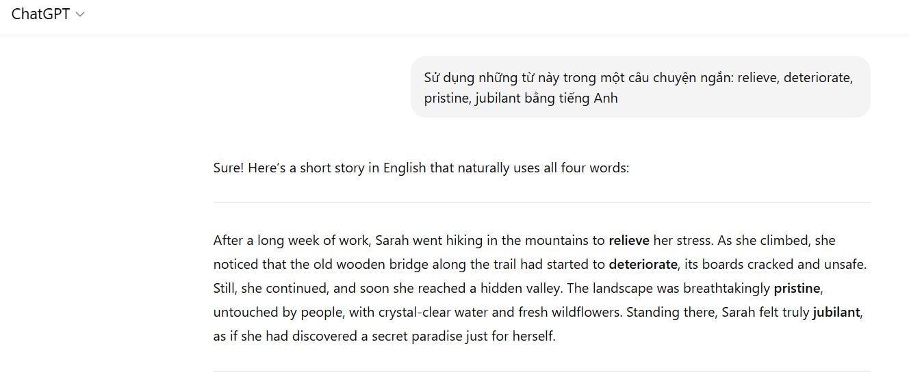 Học tiếng Anh bằng ChatGPT thật dễ dàng