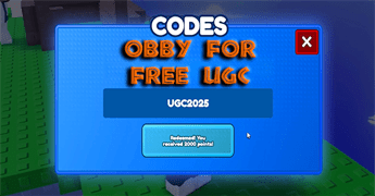 Code Obby For Free UGC Items mới nhất và cách đổi code nhận thưởng