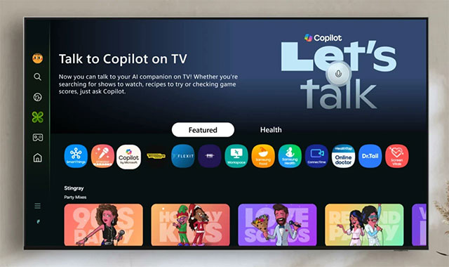 Microsoft đưa Copilot lên TV và màn hình thông minh Samsung 