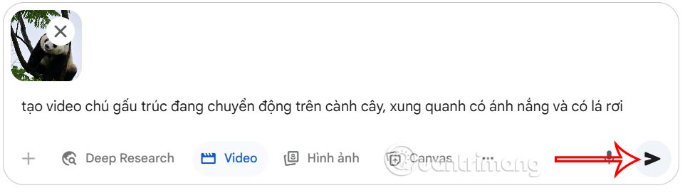Tải ảnh tạo video AI
