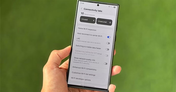 Menu bí mật Connectivity labs làm kết nối Wi-Fi của điện thoại Samsung đáng tin cậy hơn nhiều