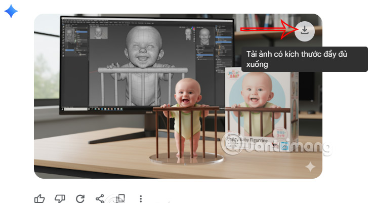 Mô hình 3D để bàn