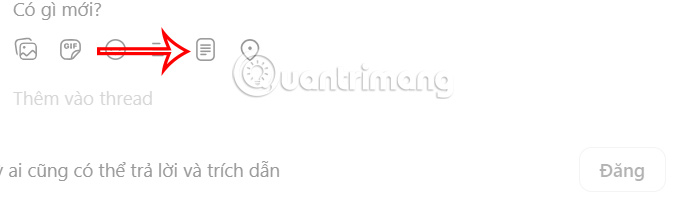 Văn bản đính kèm trên Threads PC