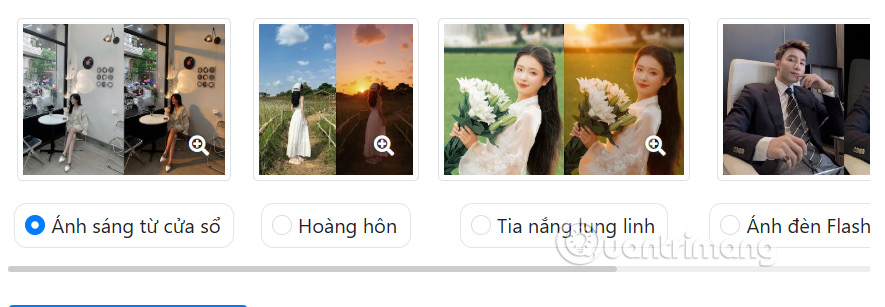 Tải ảnh chỉnh sáng