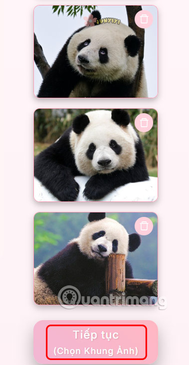 Chọn khung chụp ảnh Photobooth