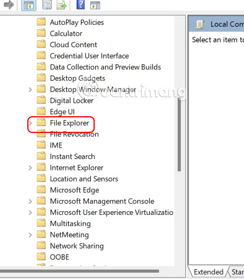 Mở Local Group Policy