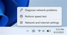 Windows 11 sắp có nút kiểm tra tốc độ Internet ngay trên taskbar