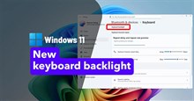 Hướng dẫn bật đèn nền bàn phím Windows 11