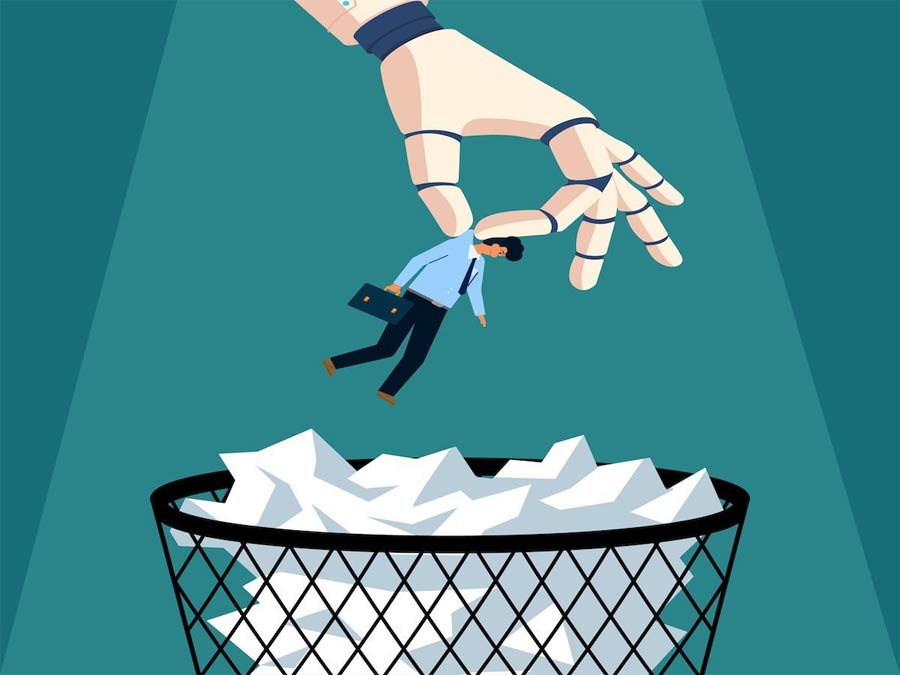 Con người bị AI sa thải