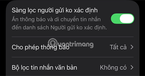 Cách dùng tính năng Sàng lọc tin nhắn từ người lạ trên iOS 26