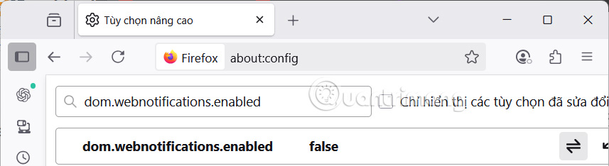 Vô hiệu hóa thông báo web trên Firefox