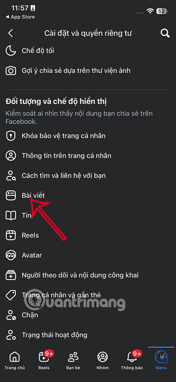 Chỉnh bài viết Facebook
