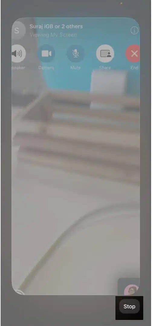 Dừng điều khiển iPhone từ xa bằng Face Time