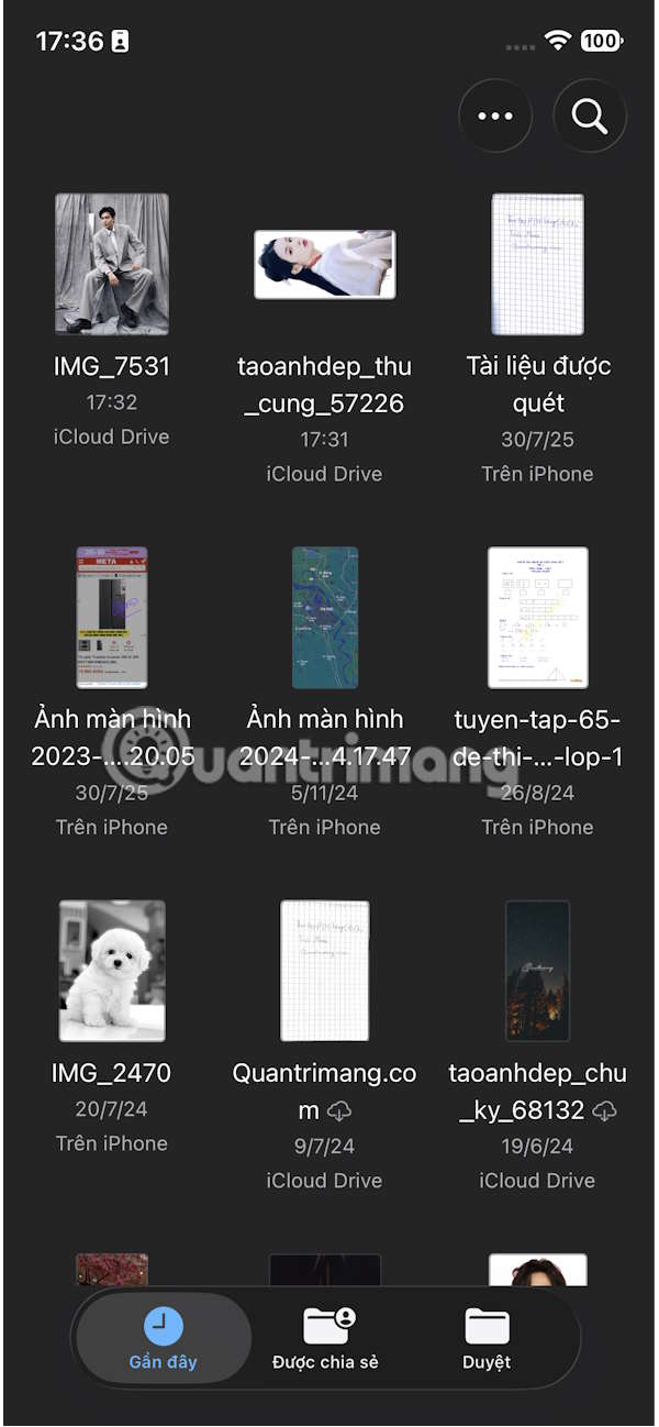 Mở ảnh trong Tệp