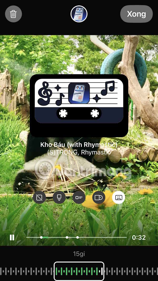 Ảnh bài hát trong WhatsApp