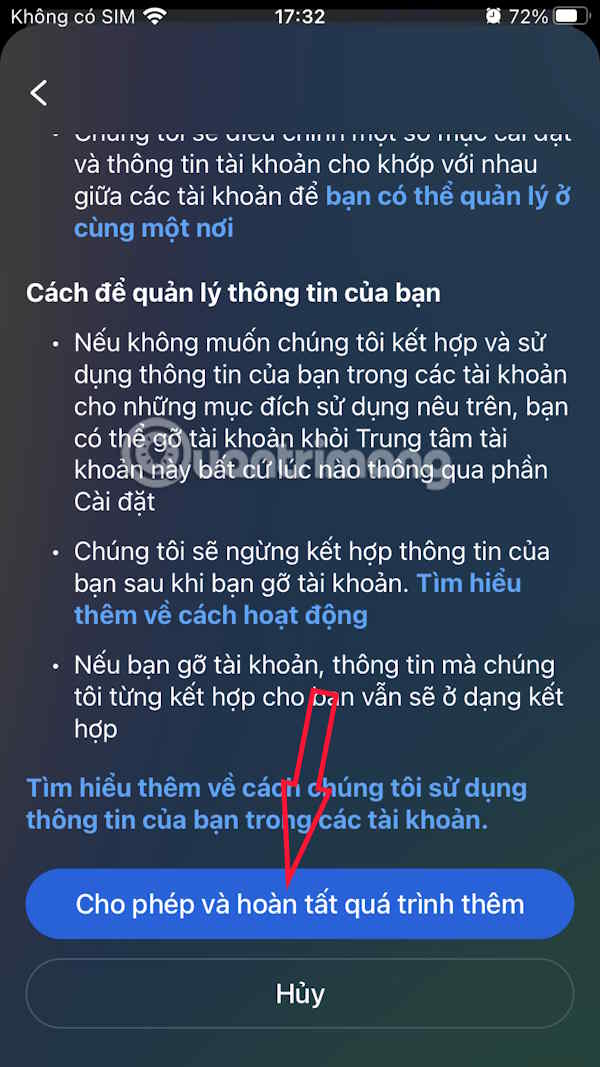 Kết nối tài khoản
