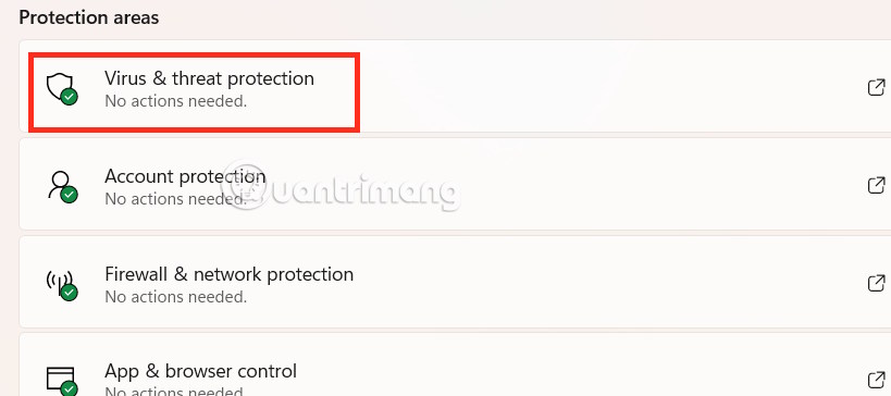 Virus & threat protection