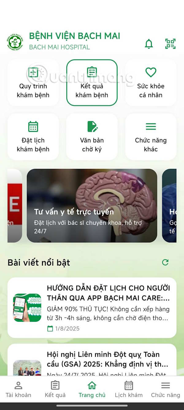 Ứng dụng Bạch Mai Care
