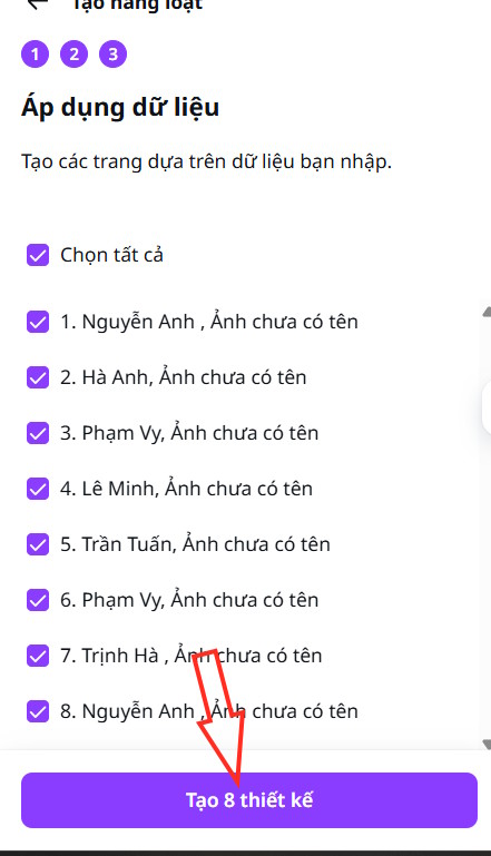 Tạo thiệp mời hàng loạt trong Canva