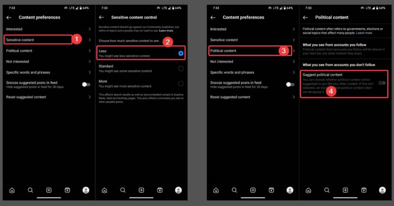 Điều chỉnh việc ưu tiên nội dung