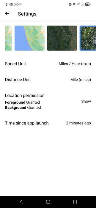 Cài đặt đơn vị đo lường