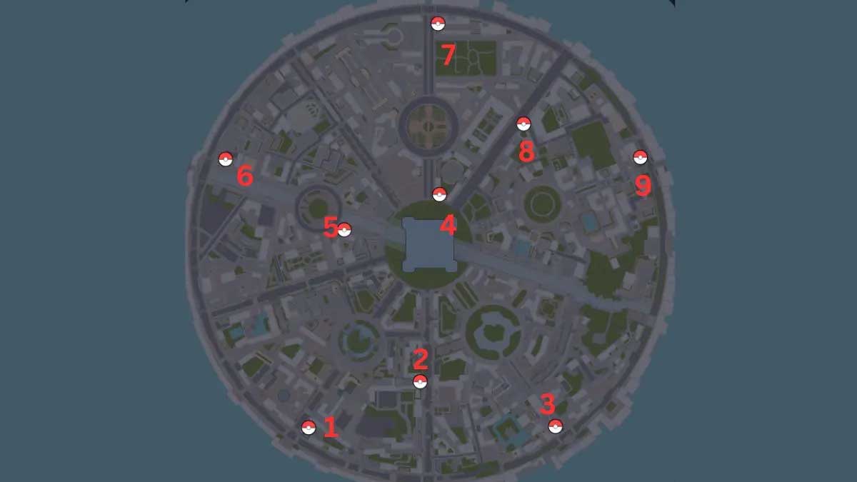 Vị trí Pokemon Center