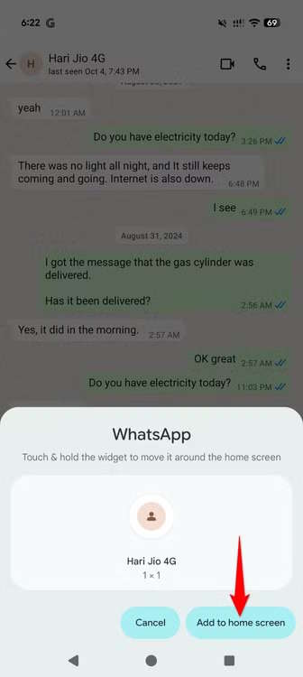 Phím tắt trò chuyện WhatsApp