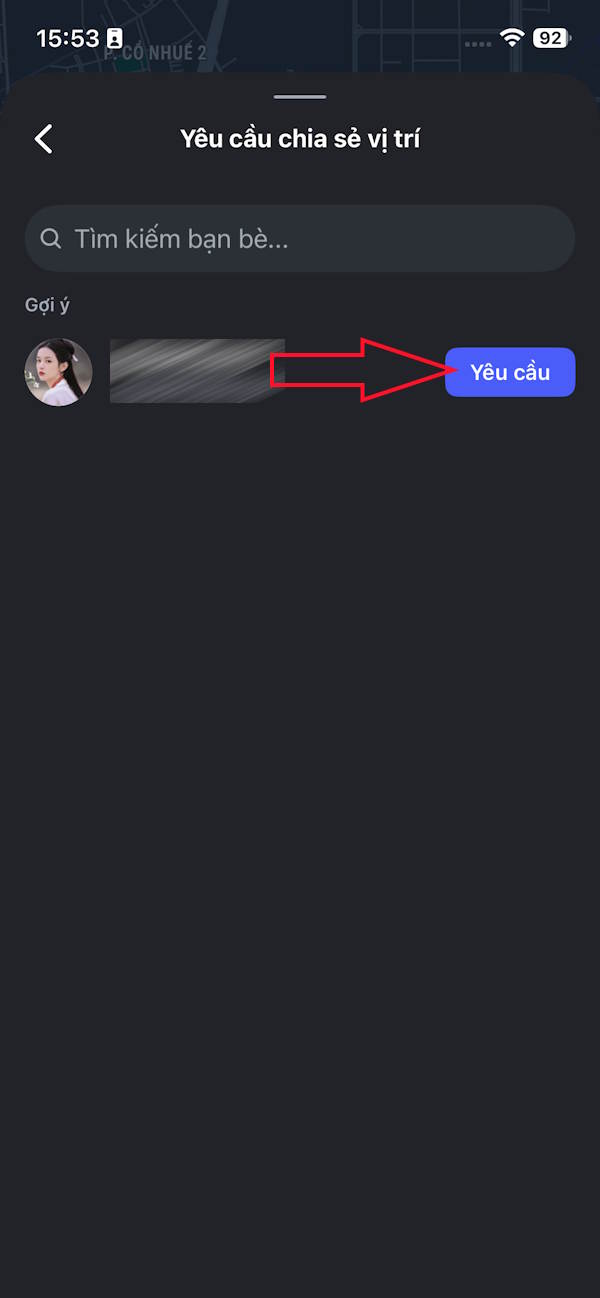 Yêu cầu chia sẻ vị trí Instagram