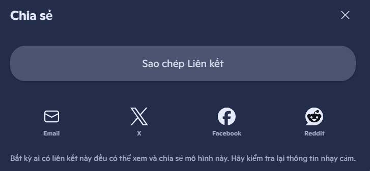Chia sẻ ảnh 3D tạo trên Copilot