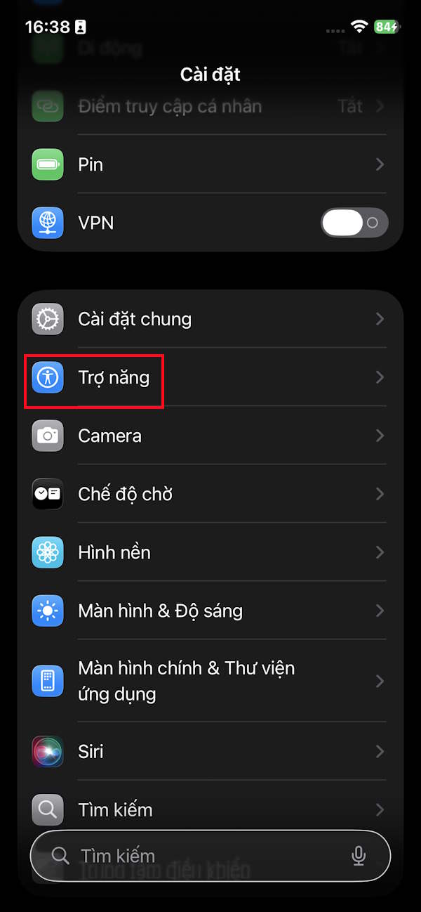 Trợ năng trên iPhone