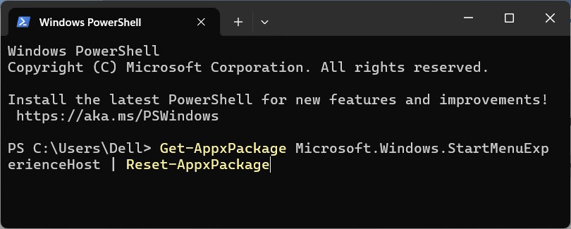 Đặt lại Start Menu Windows 11