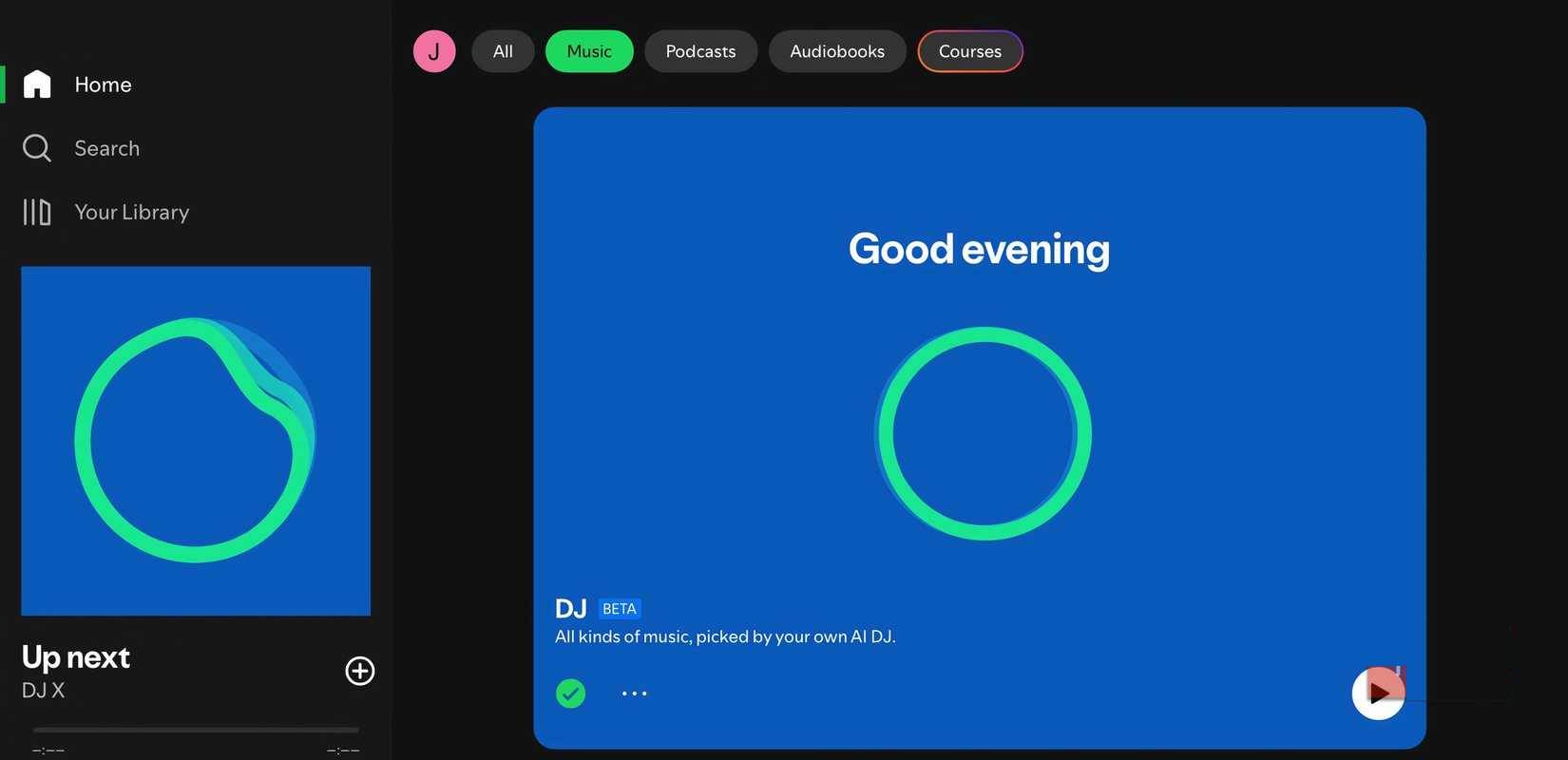 Tính năng AI DJ của Spotify