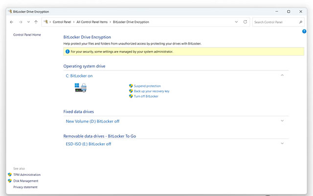 Mã hóa ổ đĩa BitLocker