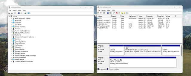 Quản lý thiết bị và ổ đĩa