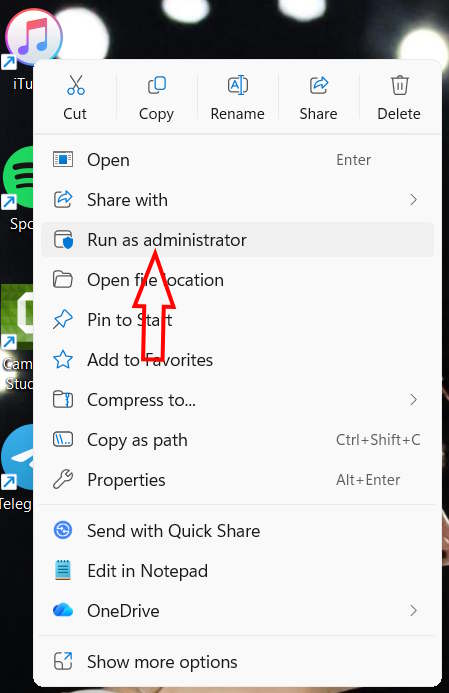 Chạy ứng dụng bằng Admin