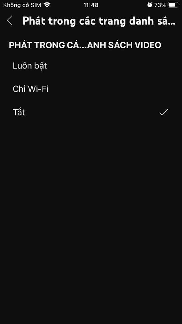 Tắt tự động phát video xem trước YouTube