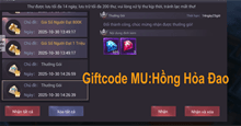 Hướng dẫn đổi code MU Hồng Hỏa Đao và giftcode mới nhất