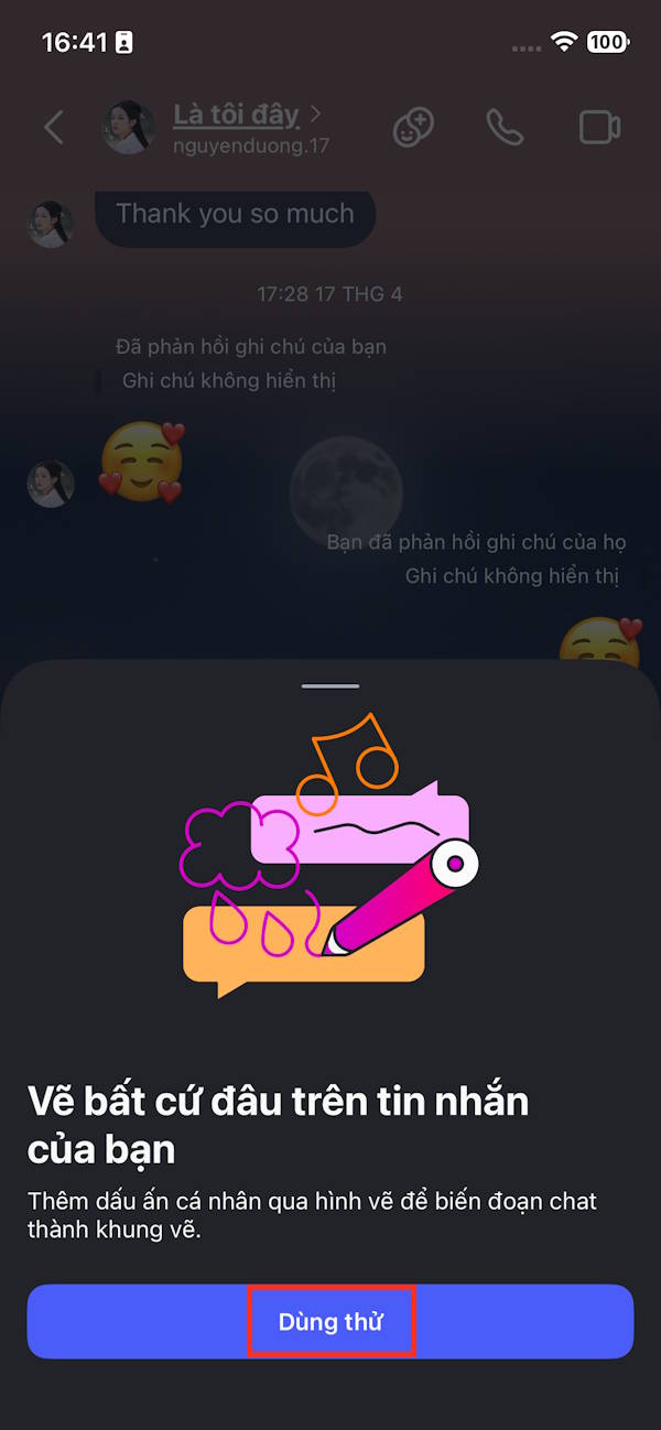 Dùng công cụ vẽ Instagram
