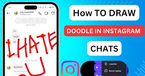 Hướng dẫn vẽ trực tiếp trong khung chat Instagram
