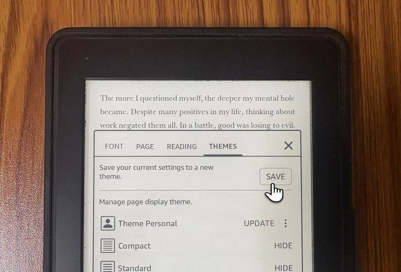 Giao diện tùy chỉnh Kindle
