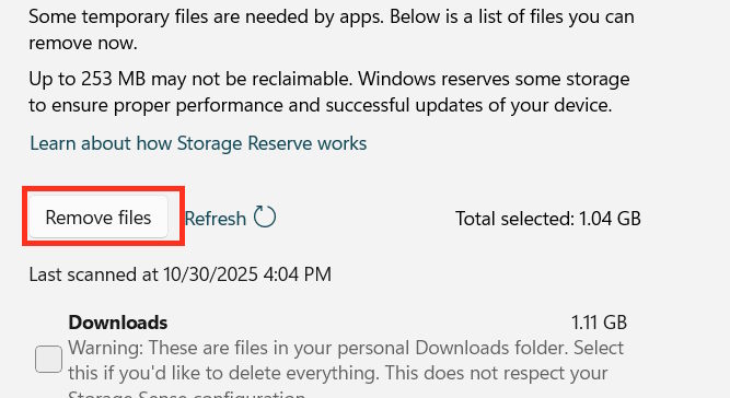 Remove Files