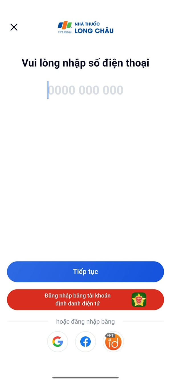 Nhập số điện thoại 