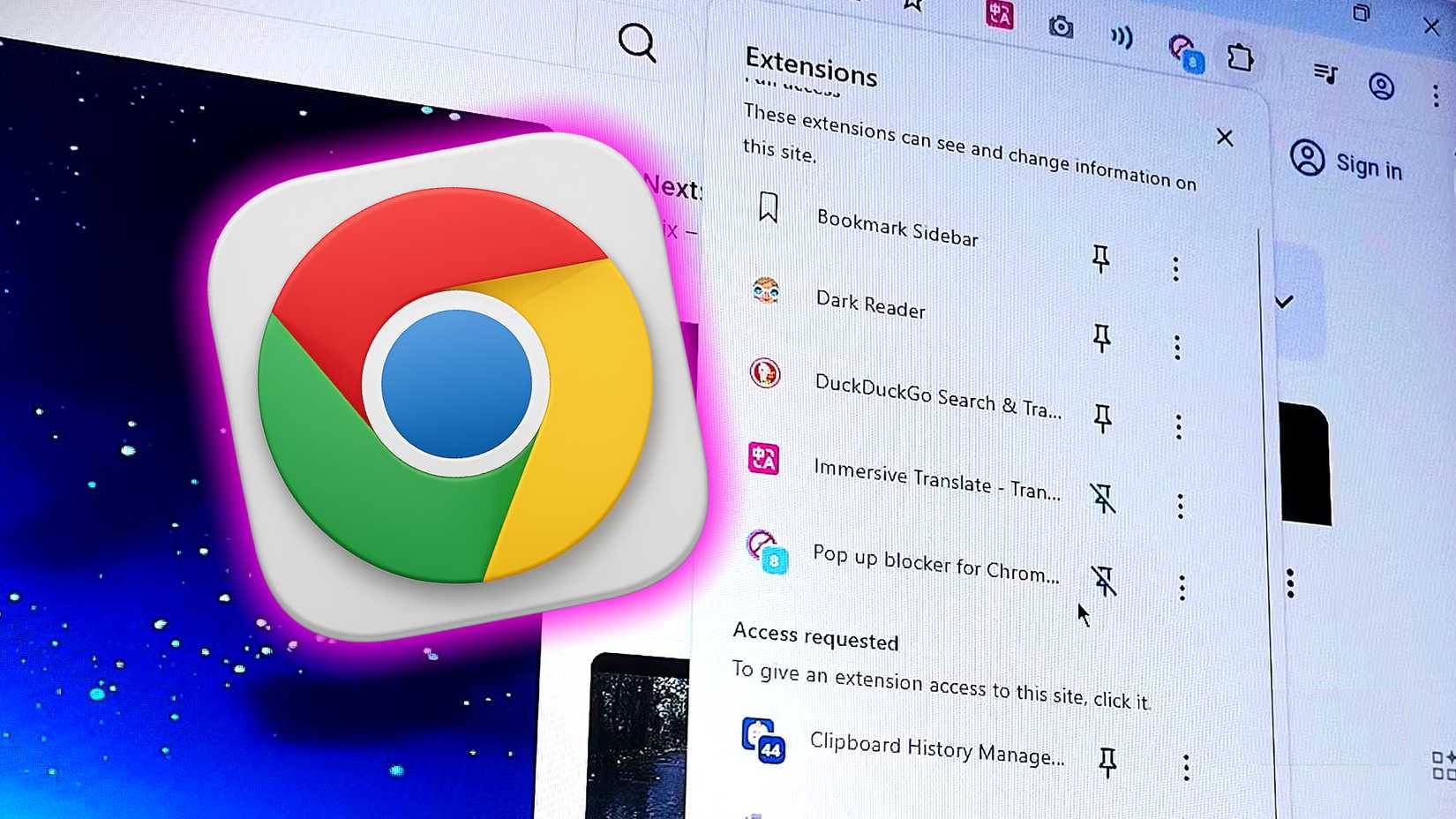 Danh sách tiện ích mở rộng Chrome