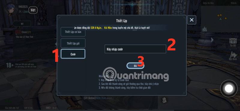 code vo hon origin moi nhat