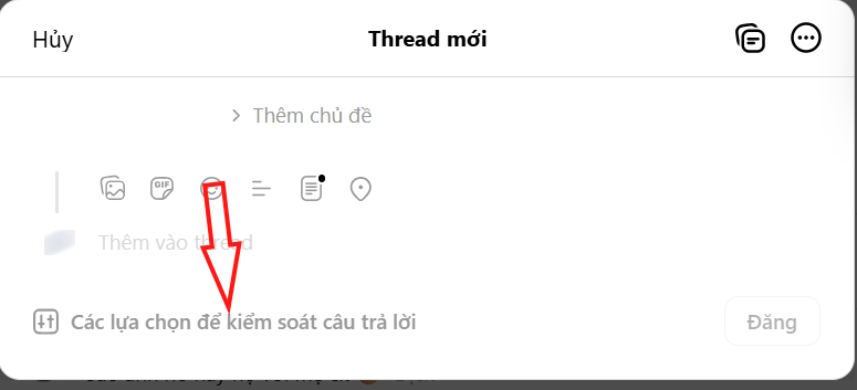 Kiểm soát trả lờiThreads