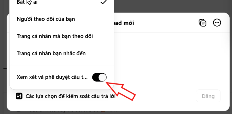 Đăng bài trên Threads