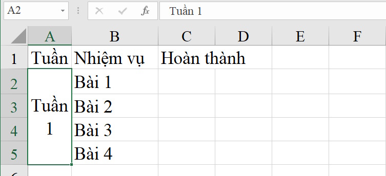 Chữ dọc trong ô Excel